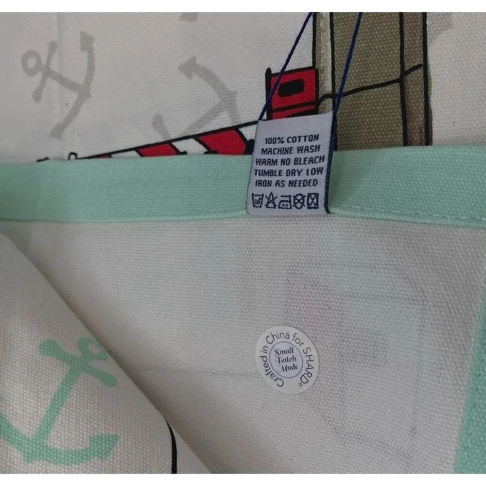 Set of 4 Shard Lighthouse Nautical Cotton Placemats 19.5” x 14.5” Coastal Beach